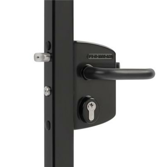 Locinox poortslot in opbouw - 40mm - ZWART (RAL9005)
