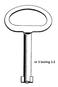 STUV Doornsleutel schakelkast 3,2mm