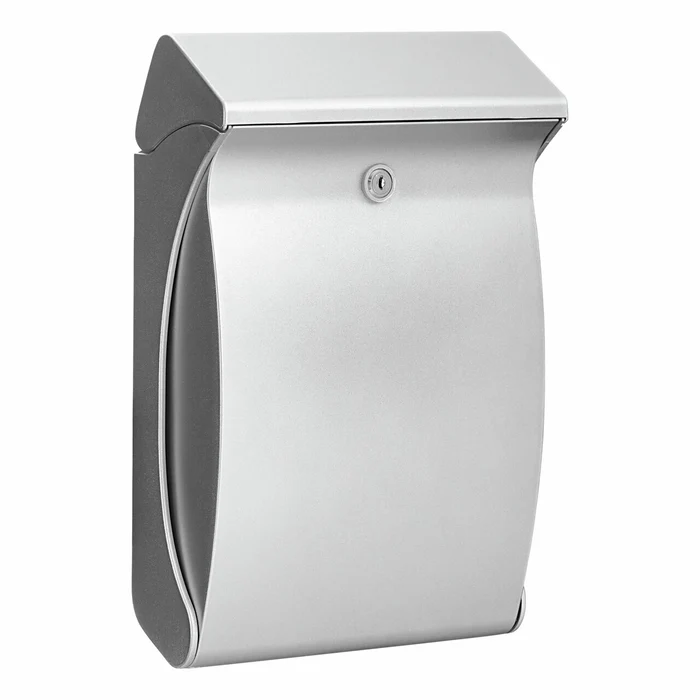 BURG WACHTER Brievenbus kunststof Swing zilver 4906 Si