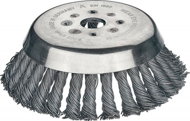 LESSMANN Staaldraadborstel ZKM d. 180mm draaddikte 0,5mm staal 14mm gat 20 mm