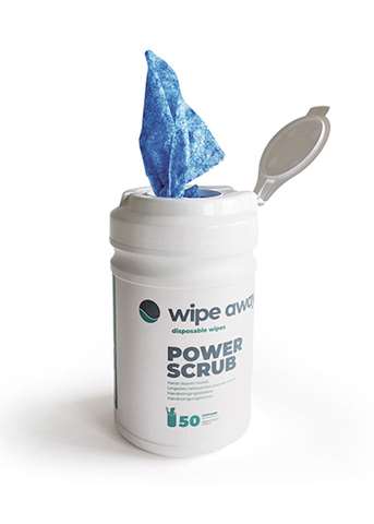 WIPE AWAY Power Scrub (tub 50 vellen)