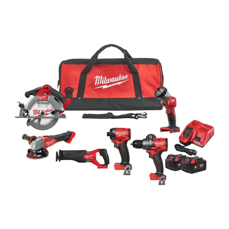 Milwaukee 6-delige PowerPack M18 FPP6G3-502B