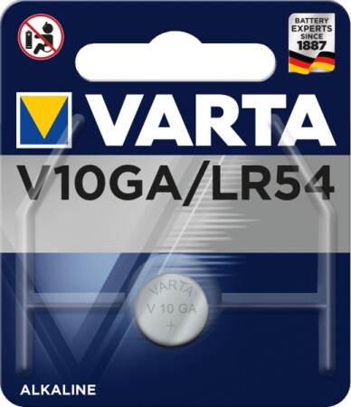 VARTA V10GA (LR54, GP89A, 189, KA54, RW89, LR1130, AG10) Alkaline Blister (1 st)