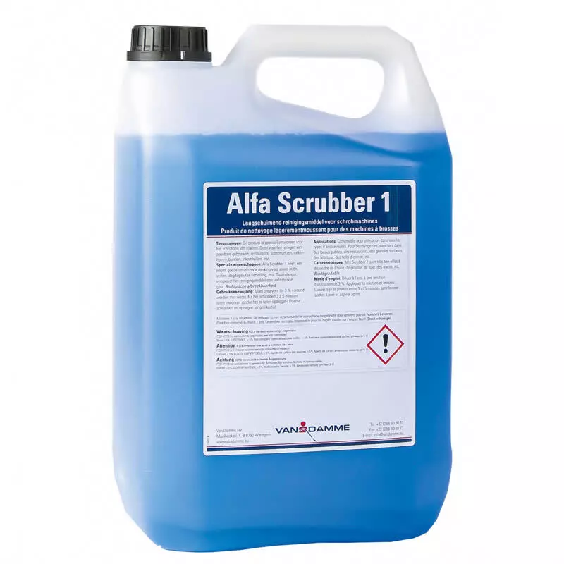 KRANZLE reinigingsproduct: Alfa scrubber 1 universele vloerreiniger in bidon (5L) voor schrobmachine