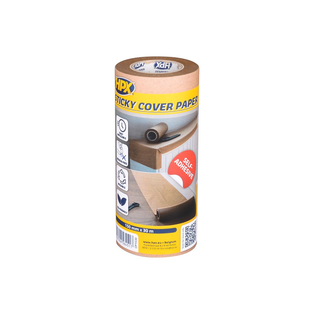 HPX Zelfklevend afdekpapier - 148mm x 30m