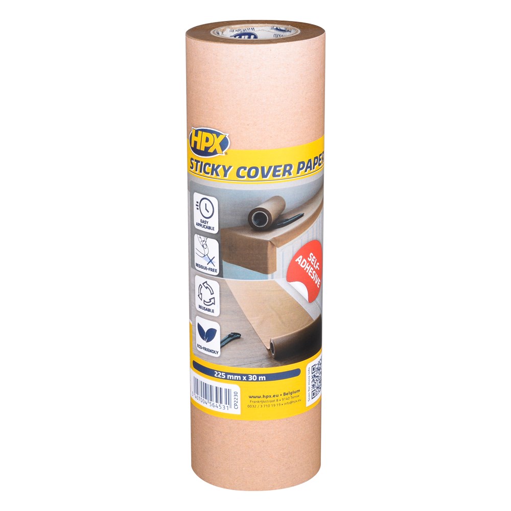 HPX Zelfklevend afdekpapier - 222mm x 30m