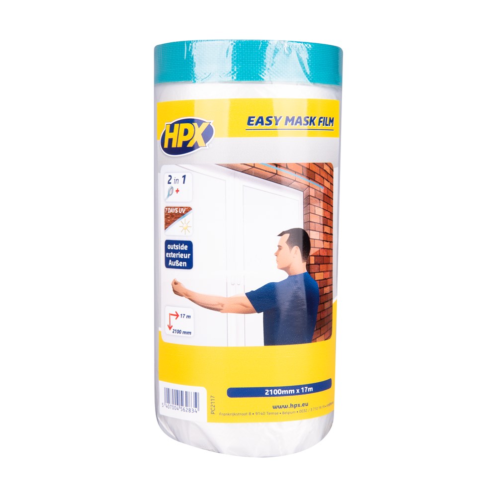HPX Easy mask film cloth tape - 2100mm x 17m