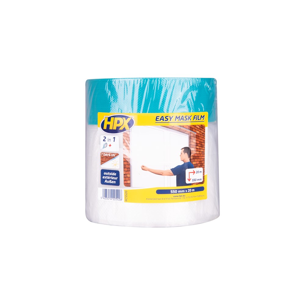 HPX Easy mask film cloth tape - 550mm x 20m