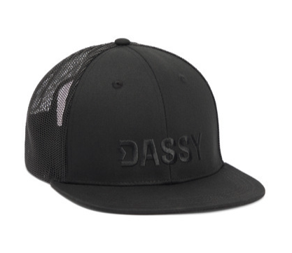 DASSY Hebe flat brim pet zwart