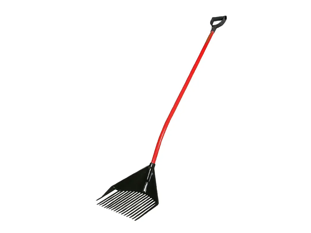 Golden Gark rood 18 tands 35 cm, gebogen aluminium steel en  D-greep