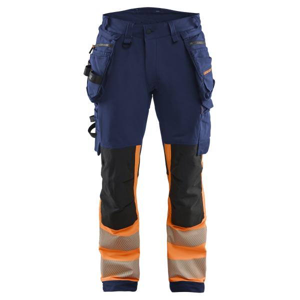 Blaklader 1125 High Vis werkbroek 4-weg stretch met gereedschapszakken C56