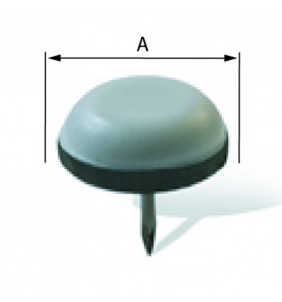 meubelglijschijven met stift 40mm 4st 