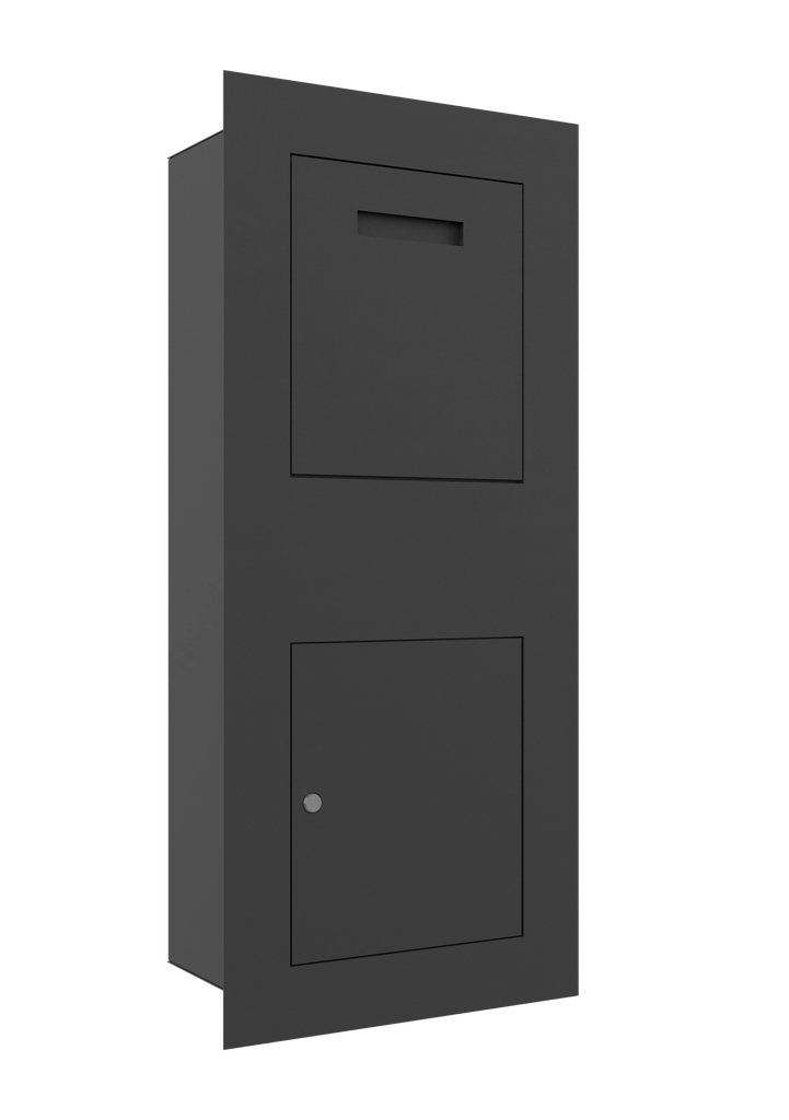 Intrabox mechanical RAL9005 (pakketbrievenbus inbouw)