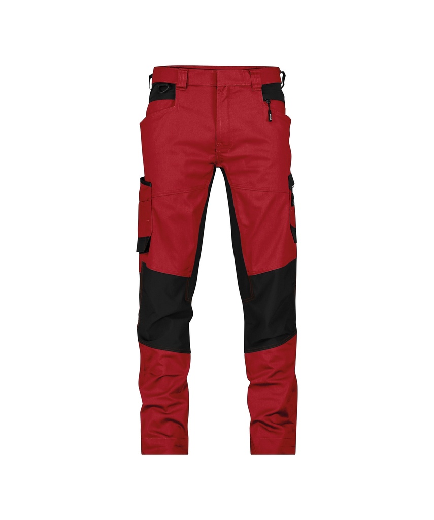 DASSY® Helix Next Werkbroek met stretch rood/zwart