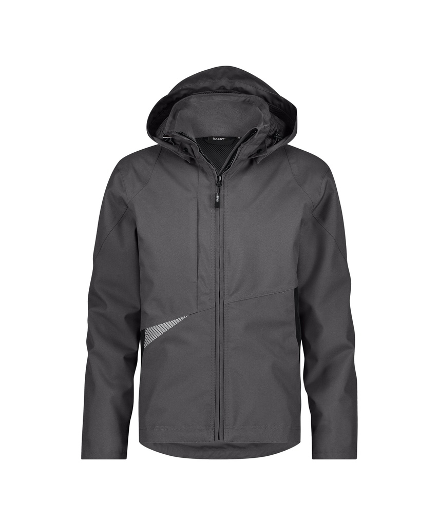 DASSY® Hyper Next Wind- en waterdichte werkjas zwart