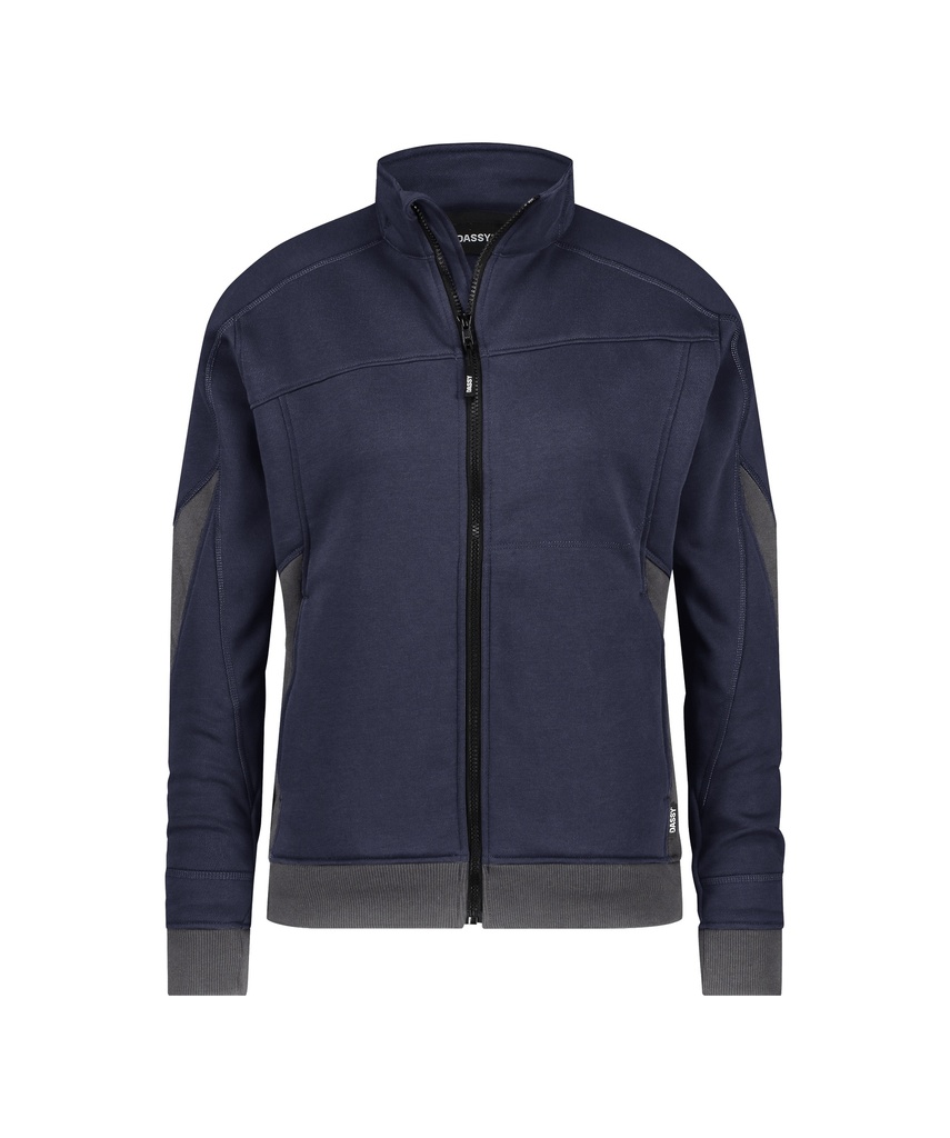 DASSY® Velox Next Women Sweater voor dames nachtblauw/antracietgrijs