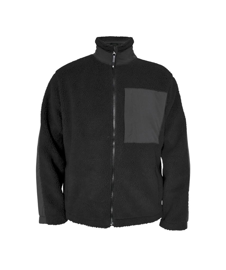 DASSY® HAVEN Pile jacket nachtblauw/zwart