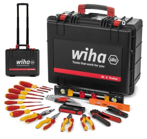 WIHA 9300-70203 Tool Set Electrician Competence XL  2 Trolley Gereedschapkoffer XL 2 Trolley electric 60-delig (PROMO)