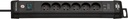 Brennenstuhl premium-line stekkerdoos met USB 6-voudig zwart 3m H05VV-F 3G1,5