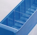 PROMAT vakverdeler transparant styrolux voor stellingbak breedte 91mm (zakje = 10 stuks)