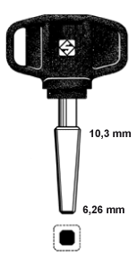 Steeksleutel met plastic kop 6-10mm