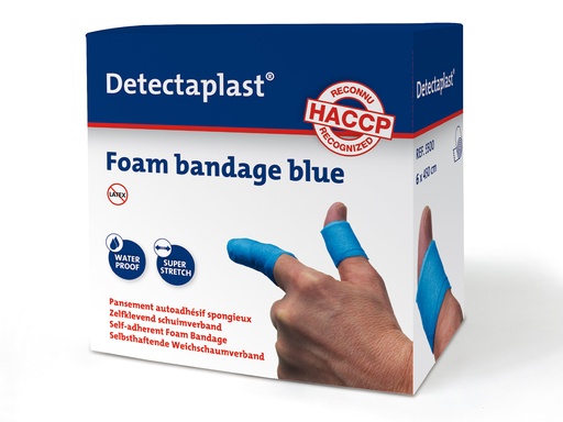 [PLA5500] Detectaplast schuimverband blauw 6cm x 4,5m (1st)