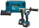 Makita DLX2432TJ Combopack LXT 18 V: DDF486 + DTD153 + 2x BL1850B + 1x DC18RC + MAKPAC