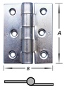 Briketscharnieren, zwaar, verzinkt A:67 mm B:66 Ø: 15mm