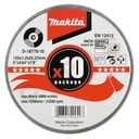 MAKITA D-18770-10 doorslijpschijf INOX 125x1,2x22,2mm
