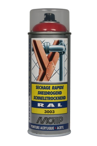 [MOT07102] MOTIP Industrielak spuitbus 400ml ral 3001 signaalrood