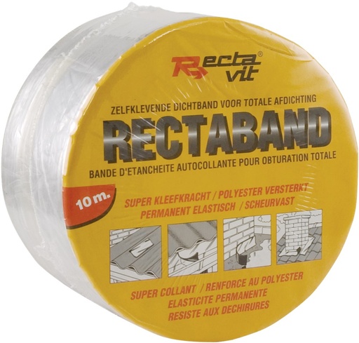 [REC114229] RECTAVIT Rectaband 10cm x 10m zelfklevende dichtband