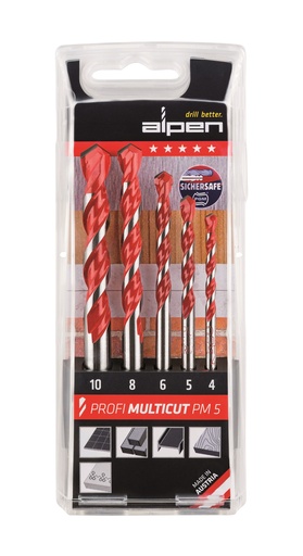 [00100705100] Alpen Set Profi Multicutboor PM 5