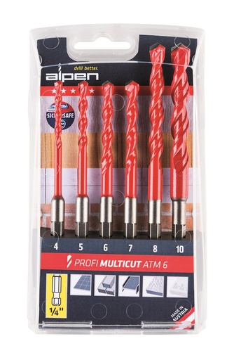 [00100802100] Alpen Set Profi Multicutboor ATM 6