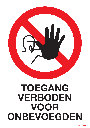 PICT Toegang verboden voor onbevoegden PP 210x300