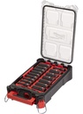 Milwauke ½˝ PACKOUT™ SHOCKWAVE™ IMPACT DUTY Doppenset 16-delig (PROMO)