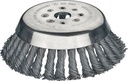 LESSMANN Staaldraadborstel ZKM d. 180mm draaddikte 0,5mm staal 14mm gat 20 mm