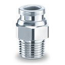 SMC Insteekkoppeling RVS / messing dia.8mm R1/4