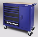 PROMAT Verrijdbare werkbank TREND buiten-B1120xD460xH1030mm 6 laden 25 kg totaal 400 kg 