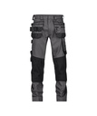 DASSY® Flux Next Holsterzakkenbroek met stretch en kniezakken antracietgrijs/zwart