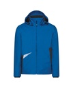 DASSY® Hyper Next Wind- en waterdichte werkjas azuurblauw/antracietgrijs