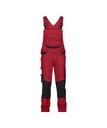 DASSY® Tronix Next Bretelbroek met stretch en kniezakken rood/zwart