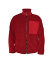DASSY® HAVEN Pile jacket rood/zwart