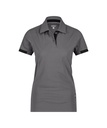 DASSY® Traxion Next Women Polo voor dames antracietgrijs/zwart