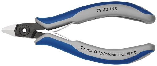 [79 42 125] KNIPEX elektronica-zijsnijtang
