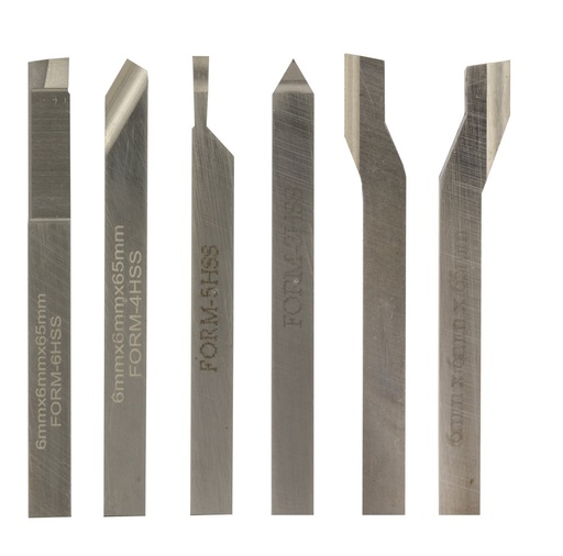 [PROX24524] PROXXON Metalen draaibeitels 6-dlg., HSS/Co (6 x 6 x 60 mm) 