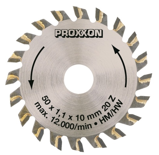 [PROX28017] PROXXON Cirkelzaagblad HM-opgelast Ø 50 mm 20 T.