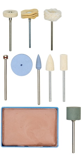 [PROX28285] PROXXON Polijstset compleet, 10-dlg.