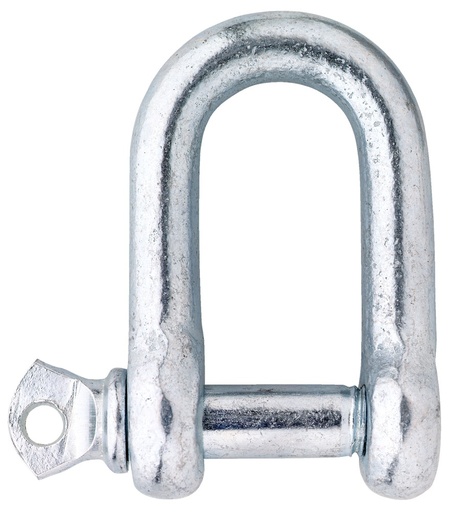 [500-04E] D-sluiting handelsuitvoering / 04 mm / verzinkt