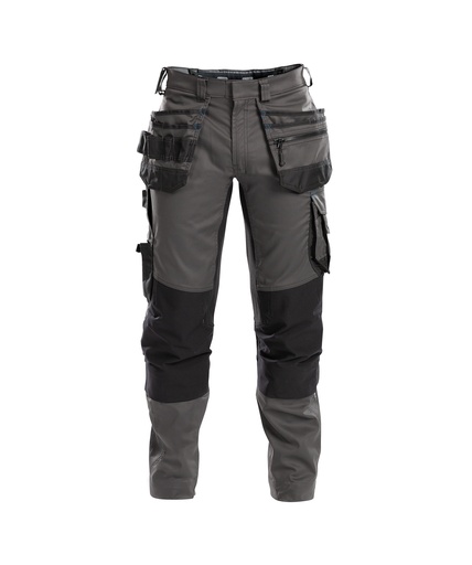[2009752041B6479] DASSY Flux Holsterzakkenbroek met stretch en kniezakken antracietgrijs/zwart