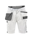 DASSY Monza Tweekleurige holsterzakkenshort wit/cementgrijs